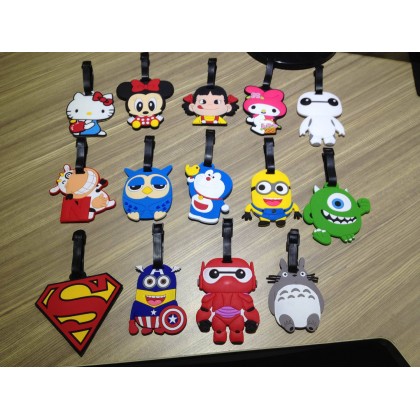 {READY STOCK} Cartoon Traveling Luggage Tag/Cartoon Tag Silicone Sleeve Boarding 卡通旅游行李牌 Name Address {READY STOCK} Cartoon Traveling Luggage Tag/Cartoon Tag Silicone Sleeve Boarding 卡通旅游行李牌 Name Address