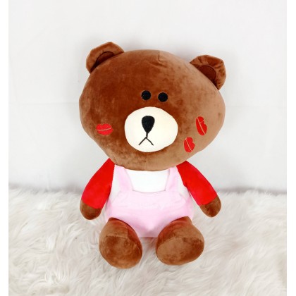 {M'SIA STOCK} LINE FRIEND BROWN SOFTTOYS/PLUSHTOYS/KIDSTOYS 50CM LINE家族布朗熊娃娃玩具公仔50厘米