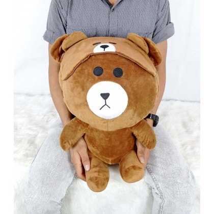 {M'SIA STOCK} EYEMASK LINE FRIEND BROWN/CONY SOFTTOYS/PLUSHTOYS/KIDSTOYS 50CM LINE家族眼罩布朗熊可妮兔娃娃玩具公仔50厘米 Patung Beruang {M'SIA STOCK} EYEMASK LINE FRIEND BROWN/CONY SOFTTOYS/PLUSHTOYS/KIDSTOYS 50CM LINE家族眼罩布朗熊可妮兔娃娃玩具公仔50厘米 Patung Beruang