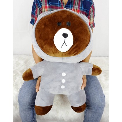 LINE BROWN BEAR（STRETCH COTTON）SOFTTOYS/PLUSHTOYS/KIDSTOYS 50CM 布朗熊（太空棉）娃娃玩具公仔50厘米