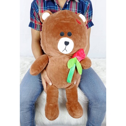 {M'SIA STOCK} LINE BROWN(STRETCH COTTON)SOFTTOYS/PLUSHTOYS/KIDSTOYS 60CM 布朗尼太空棉娃娃玩具公仔60厘米 Patung Beruang {M'SIA STOCK} LINE BROWN(STRETCH COTTON)SOFTTOYS/PLUSHTOYS/KIDSTOYS 60CM 布朗尼太空棉娃娃玩具公仔60厘米 Patung Beruang