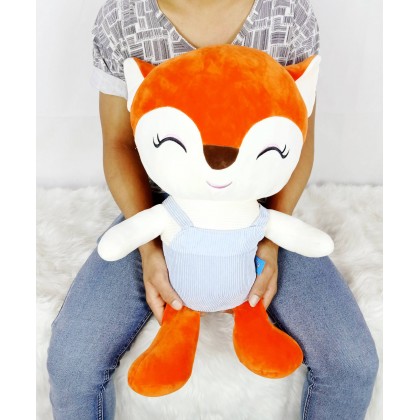 {M'SIA STOCK} DRESSING FOX(STRETCH COTTON)SoftToys/PlushToys/KidsToys 60CM 微笑狐狸娃娃玩具公仔60厘米 Patung Beruang {M'SIA STOCK} DRESSING FOX(STRETCH COTTON)SoftToys/PlushToys/KidsToys 60CM 微笑狐狸娃娃玩具公仔60厘米 Patung Beruang