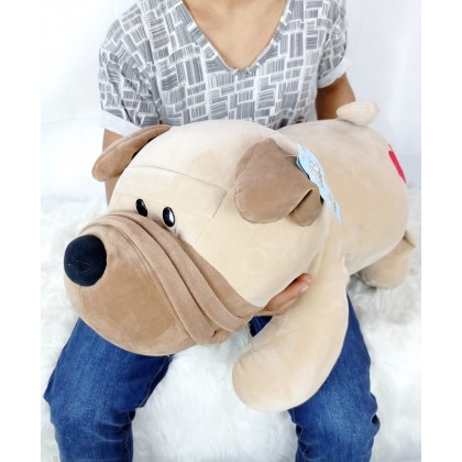 {M'SIA STOCK} DOG(STRETCH COTTON)SOFT TOYS/PLUSH TOYS/KIDS TOYS 60CM 哈巴狗太空棉娃娃玩具公仔60厘米 Anak Patung {M'SIA STOCK} DOG(STRETCH COTTON)SOFT TOYS/PLUSH TOYS/KIDS TOYS 60CM 哈巴狗太空棉娃娃玩具公仔60厘米 Anak Patung