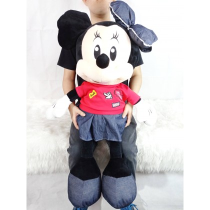 Disney Jeans Couple Mickey/Minnie SOFTTOYS/PLUSHTOYS/KIDSTOYS/DOLL 90CM 牛仔米奇米妮娃娃玩具公仔90厘米 Anak Patung Disney Jeans Couple Mickey/Minnie SOFTTOYS/PLUSHTOYS/KIDSTOYS/DOLL 90CM 牛仔米奇米妮娃娃玩具公仔90厘米 Anak Patung