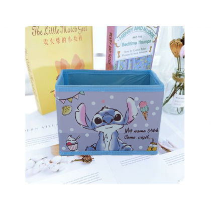 {M'SIA STOCK} Cartoon Desktop Stationery Organizer Storage Box Foldable Non-woven Decoration 卡通PU收纳包化妆品多功能储物盒杂物整理收纳盒