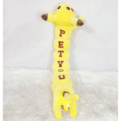 {M'SIA STOCK} CATERPILLAR PIKACHU(Stretch Cotton)Long Pillow SOFTTOYS/PLUSHTOYS/KIDSTOYS 100CM 毛虫皮卡丘娃娃玩具公仔100厘米 Anak Patung {M'SIA STOCK} CATERPILLAR PIKACHU(Stretch Cotton)Long Pillow SOFTTOYS/PLUSHTOYS/KIDSTOYS 100CM 毛虫皮卡丘娃娃玩具公仔100厘米 Anak Patung
