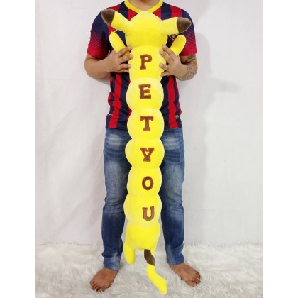 {M'SIA STOCK} CATERPILLAR PIKACHU(Stretch Cotton)Long Pillow SOFTTOYS/PLUSHTOYS/KIDSTOYS 100CM 毛虫皮卡丘娃娃玩具公仔100厘米 Anak Patung {M'SIA STOCK} CATERPILLAR PIKACHU(Stretch Cotton)Long Pillow SOFTTOYS/PLUSHTOYS/KIDSTOYS 100CM 毛虫皮卡丘娃娃玩具公仔100厘米 Anak Patung