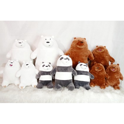 {M'SIA STOCK} We Bare Bears SOFTTOYS/PLUSHTOYS/KIDSTOYS/DOLL 50CM 咱们裸熊娃娃玩具公仔50厘米 Anak Patung {M'SIA STOCK} We Bare Bears SOFTTOYS/PLUSHTOYS/KIDSTOYS/DOLL 50CM 咱们裸熊娃娃玩具公仔50厘米 Anak Patung