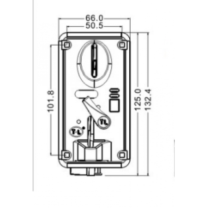 TW 500 Strong Anti-Counterfeit Digital Coin Acceptor For Machine 游戏机数码投币器TW-500通利防假币带孔投币器