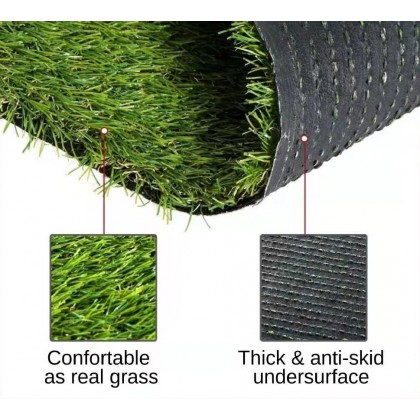 {READY STOCK} 30MM 1m X 1m ARTIFICIAL GRASS FAKE SYNTHETIC 1米x1米假草人造草 RUMPUT TIRUAN TAMAN GARDENING DECO TOOLS