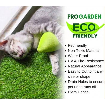 {READY STOCK} 30MM 1m X 1m ARTIFICIAL GRASS FAKE SYNTHETIC 1米x1米假草人造草 RUMPUT TIRUAN TAMAN GARDENING DECO TOOLS