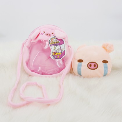 {M'SIA STOCK} Piglet Satchel SOFT TOYS/PLUSH TOYS/KIDS TOYS/DOLL 7INCH 21CM 小猪挎包娃娃玩具公仔 7寸 Anak Patung {M'SIA STOCK} Piglet Satchel SOFT TOYS/PLUSH TOYS/KIDS TOYS/DOLL 7INCH 21CM 小猪挎包娃娃玩具公仔 7寸 Anak Patung