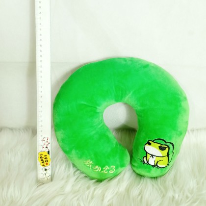 Pillow U-Shape Travel Frog SOFTTOYS/PLUSHTOYS/KIDSTOYS/DOLL U枕青蛙旅行娃娃玩具公仔 Pillow U-Shape Travel Frog SOFTTOYS/PLUSHTOYS/KIDSTOYS/DOLL U枕青蛙旅行娃娃玩具公仔