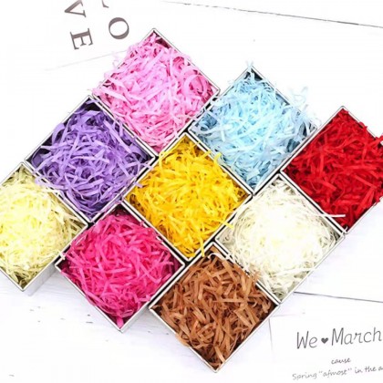 {READY STOCK} 100 Gram Gift Pack Colourful Shredded Paper/Lafite Paper 拉菲草礼物填充物 Cebisan Kertas Hiasan Hantaran