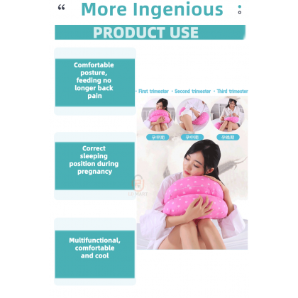 {M'SIA STOCK} Pregnancy Maternity Waist Belly Side Pillow Support Women Sleeping 孕妇枕头护腰侧睡枕 Bantal Mengandung {M'SIA STOCK} Pregnancy Maternity Waist Belly Side Pillow Support Women Sleeping 孕妇枕头护腰侧睡枕 Bantal Mengandung