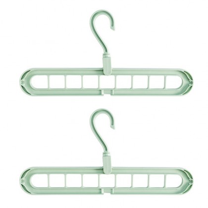 {READY STOCK} Magic Cloth Hanger 2 Way 9 Holes 360 Rotatable Wardrobe Storage Space Saver Tiktok 九孔多功能衣架 Penyangkut Baju {READY STOCK} Magic Cloth Hanger 2 Way 9 Holes 360 Rotatable Wardrobe Storage Space Saver Tiktok 九孔多功能衣架 Penyangkut Baju