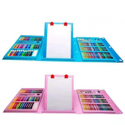 {M'SIA STOCK} 208 Pcs Stationery Kids Painting Board Pen Colour Crayon Marker Pencil Drawing Art Set With Storage Case Children Set Tools 208只儿童彩色笔文具套装Lukisan Set {M'SIA STOCK} 208 Pcs Stationery Kids Painting Board Pen Colour Crayon Marker Pencil Drawing Art Set With Storage Case Children Set Tools 208只儿童彩色笔文具套装Lukisan Set