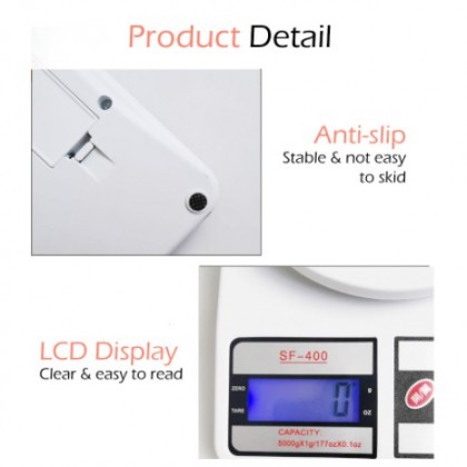 {M'SIA STOCK} SF-400 Digital LCD Scale High Precision Electronic Kitchen Scale Food Weighing Scale 厨房烘焙电子秤 Penimbang Kek {M'SIA STOCK} SF-400 Digital LCD Scale High Precision Electronic Kitchen Scale Food Weighing Scale 厨房烘焙电子秤 Penimbang Kek