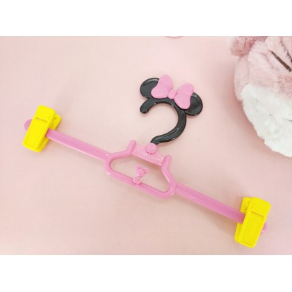 Mickey/Minnie/Hello Kitty/Winnie The Pooh Cartoon Baby Kids Plastic Clothes/Pants Hanger 儿童卡通裤架小孩宝宝塑料实心晾衣架裙