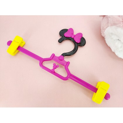 Mickey/Minnie/Hello Kitty/Winnie The Pooh Cartoon Baby Kids Plastic Clothes/Pants Hanger 儿童卡通裤架小孩宝宝塑料实心晾衣架裙