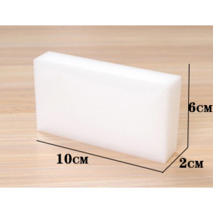 {READY STOCK} 1pcs White Nano Magic Cleaning Sponge Kitchen Powerful Decontamination Cleaning Descaling Sponge 去污强力纳米海绵