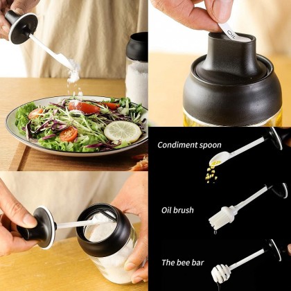 {M'SIA STOCK} Kitchen Glass Seasoning Bottle Spice Jar Sealed Condiment Bottle Household Condiment Jar防潮调味罐Balang Rempah {M'SIA STOCK} Kitchen Glass Seasoning Bottle Spice Jar Sealed Condiment Bottle Household Condiment Jar防潮调味罐Balang Rempah