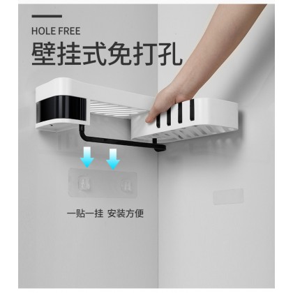 {M'SIA STOCK} Bathroom Storage Rack Triangular Layered Rotating Shelf Wall Mounted Plastic 免打孔三角旋转置物架 {M'SIA STOCK} Bathroom Storage Rack Triangular Layered Rotating Shelf Wall Mounted Plastic 免打孔三角旋转置物架