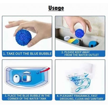 {M'SIA STOCK} Magic Auto Toilet Bowl Cleaner Blue Bubble Flush Bathroom Clean 蓝泡泡马桶除臭剂卫生间清洁剂 Deodoran Tandas {M'SIA STOCK} Magic Auto Toilet Bowl Cleaner Blue Bubble Flush Bathroom Clean 蓝泡泡马桶除臭剂卫生间清洁剂 Deodoran Tandas