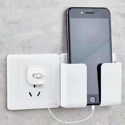 {READY STOCK} Wall Mounted Mobile Phone Charging Holder Remote Control Air Conditioner Storage Box Case Rack 粘贴式无痕手机充电支架 {READY STOCK} Wall Mounted Mobile Phone Charging Holder Remote Control Air Conditioner Storage Box Case Rack 粘贴式无痕手机充电支架