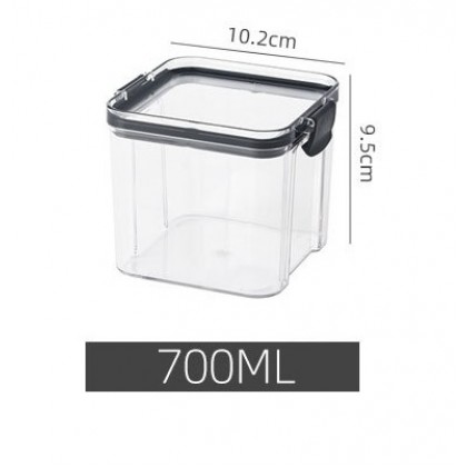 700ml Food Storage Transparent Plastic Airtight Multigrain Storage Container High Quality 方形透明密封收纳罐 Jar Simpanan 700ml Food Storage Transparent Plastic Airtight Multigrain Storage Container High Quality 方形透明密封收纳罐 Jar Simpanan