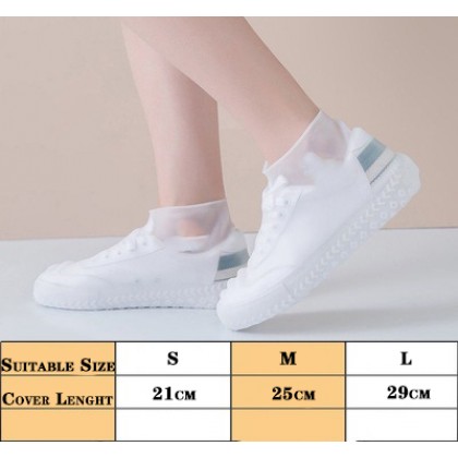 M size Waterproof Shoes Cover Environmental Protection Reusable Anti-Slip M尺码硅胶鞋套防水加厚防滑 Penutup Kasut Kalis Air M size Waterproof Shoes Cover Environmental Protection Reusable Anti-Slip M尺码硅胶鞋套防水加厚防滑 Penutup Kasut Kalis Air