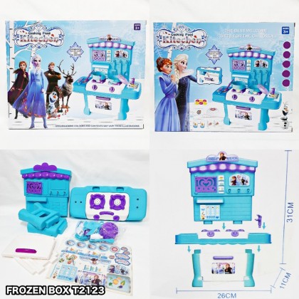 {M'SIA STOCK} Frozen Cooking Food Kitchen Simulation Kids Toys  冰雪奇缘厨房儿童过家家 