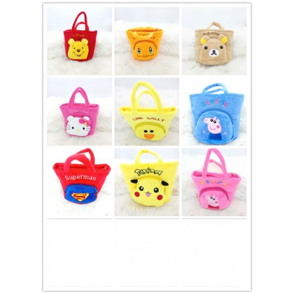 Winnie The Pooh/Peppa Pig/Rilakkuma/Line/Hello Kitty Handbag SoftToys/PlushToys/KidsToys 8inch 24cm 卡通维尼/小猪佩奇/轻松熊手提包包娃娃玩具公仔 8寸 Winnie The Pooh/Peppa Pig/Rilakkuma/Line/Hello Kitty Handbag SoftToys/PlushToys/KidsToys 8inch 24cm 卡通维尼/小猪佩奇/轻松熊手提包包娃娃玩具公仔 8寸