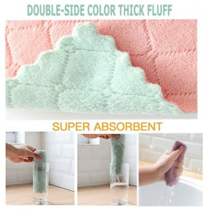 {M'SIA STOCK} Kitchen Dish Towel Rag Non-stick Oil Double-layer Dish Cloth Kitchen Cleaning Wipes 1pcs 双面抹布Kain Lap Meja {M'SIA STOCK} Kitchen Dish Towel Rag Non-stick Oil Double-layer Dish Cloth Kitchen Cleaning Wipes 1pcs 双面抹布Kain Lap Meja