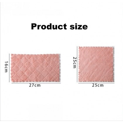 {M'SIA STOCK} Kitchen Dish Towel Rag Non-stick Oil Double-layer Dish Cloth Kitchen Cleaning Wipes 1pcs 双面抹布Kain Lap Meja {M'SIA STOCK} Kitchen Dish Towel Rag Non-stick Oil Double-layer Dish Cloth Kitchen Cleaning Wipes 1pcs 双面抹布Kain Lap Meja