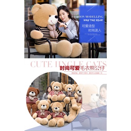 Dress Teddy Bear SOFTTOYS/PLUSHTOYS/KIDSTOYS/DOLL 80CM 毛衣泰迪熊娃娃玩具公仔80厘米 Dress Teddy Bear SOFTTOYS/PLUSHTOYS/KIDSTOYS/DOLL 80CM 毛衣泰迪熊娃娃玩具公仔80厘米
