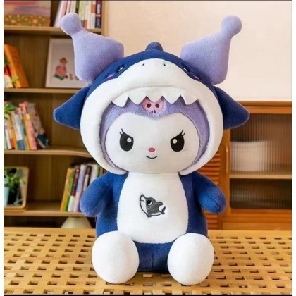 Kuromi Dressing Shark 30cm 库洛米变身鲨鱼 30厘米 Kuromi Dressing Shark 30cm 库洛米变身鲨鱼 30厘米