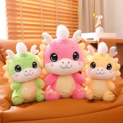 Colorful New Year Dragon 35cm 新年彩色富贵龙 35厘米 Colorful New Year Dragon 35cm 新年彩色富贵龙 35厘米