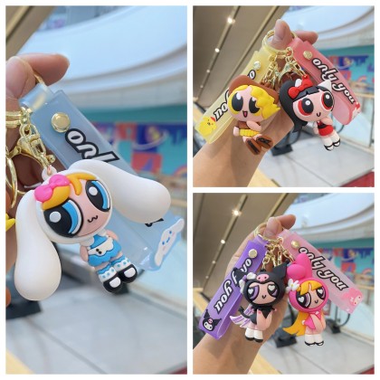 The Powerpuff Girls Key Chain 飞天小女警钥匙圈 The Powerpuff Girls Key Chain 飞天小女警钥匙圈