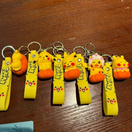 Pumpkin Pokemon Pikachu Key Chain 南瓜宝可梦皮卡丘钥匙圈 Pumpkin Pokemon Pikachu Key Chain 南瓜宝可梦皮卡丘钥匙圈