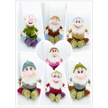 Snow White and the Seven Dwarfs SoftToys/PlushToys/KidsToys 25-35cm 白雪公主和七个小矮人娃娃玩具公仔25厘米-35厘米 Snow White and the Seven Dwarfs SoftToys/PlushToys/KidsToys 25-35cm 白雪公主和七个小矮人娃娃玩具公仔25厘米-35厘米