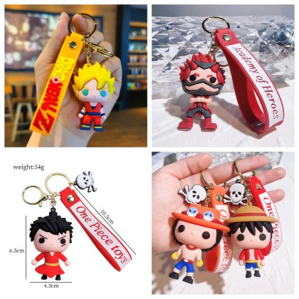 Anime Hero Key Chain 动漫英雄角色人物钥匙圈 Anime Hero Key Chain 动漫英雄角色人物钥匙圈
