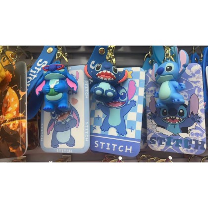 Lilo Stitch Card Holder Key Chain 星际宝贝史迪仔卡夹钥匙圈 Lilo Stitch Card Holder Key Chain 星际宝贝史迪仔卡夹钥匙圈