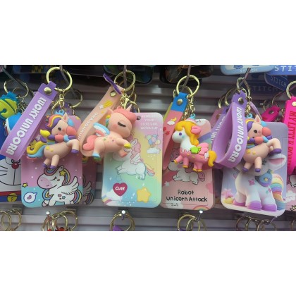 Unicorn Card Holder Key Chain 独角马卡夹钥匙圈 Unicorn Card Holder Key Chain 独角马卡夹钥匙圈