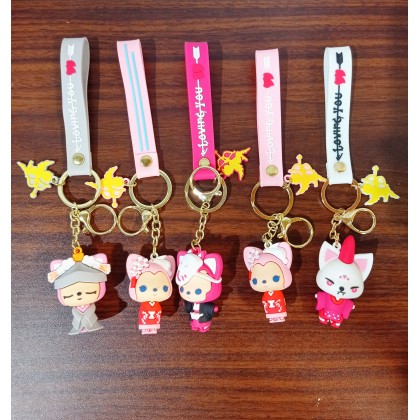 Japanese Kimono Ah Ri Key Chain   日系和服阿狸钥匙圈