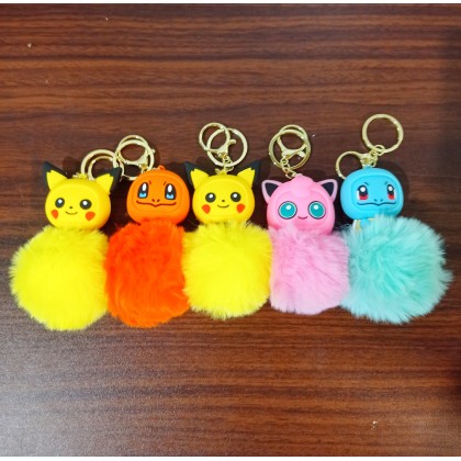 Puffer Ball Pokemon Key Chain   毛毛球宝可梦钥匙圈