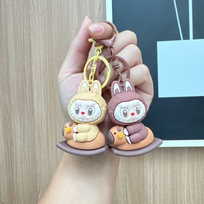 Rocking Horse Labubu Key Chain 摇摇马拉布布钥匙圈 Rocking Horse Labubu Key Chain 摇摇马拉布布钥匙圈
