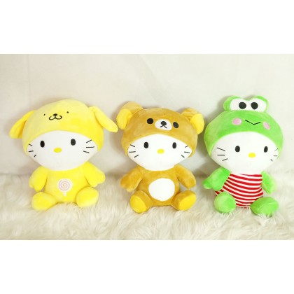 {M'SIA STOCK} Dress Hello Kitty SoftToys/PlushToys/KidsToys 25-35cm 坐姿变装凯蒂猫娃娃玩具公仔25厘米-35厘米 Anak Patung {M'SIA STOCK} Dress Hello Kitty SoftToys/PlushToys/KidsToys 25-35cm 坐姿变装凯蒂猫娃娃玩具公仔25厘米-35厘米 Anak Patung