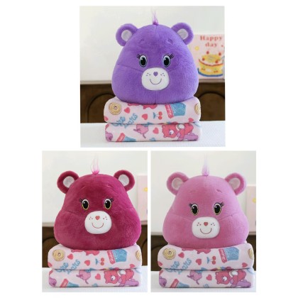 Care Bear Pillow With Blanket 彩虹熊枕头被 Care Bear Pillow With Blanket 彩虹熊枕头被