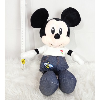 Disney Jeans Couple Mickey/Minnie SoftToys/PlushToys/KidsToys 25-35cm  迪士尼牛仔米奇米妮25厘米-35厘米 